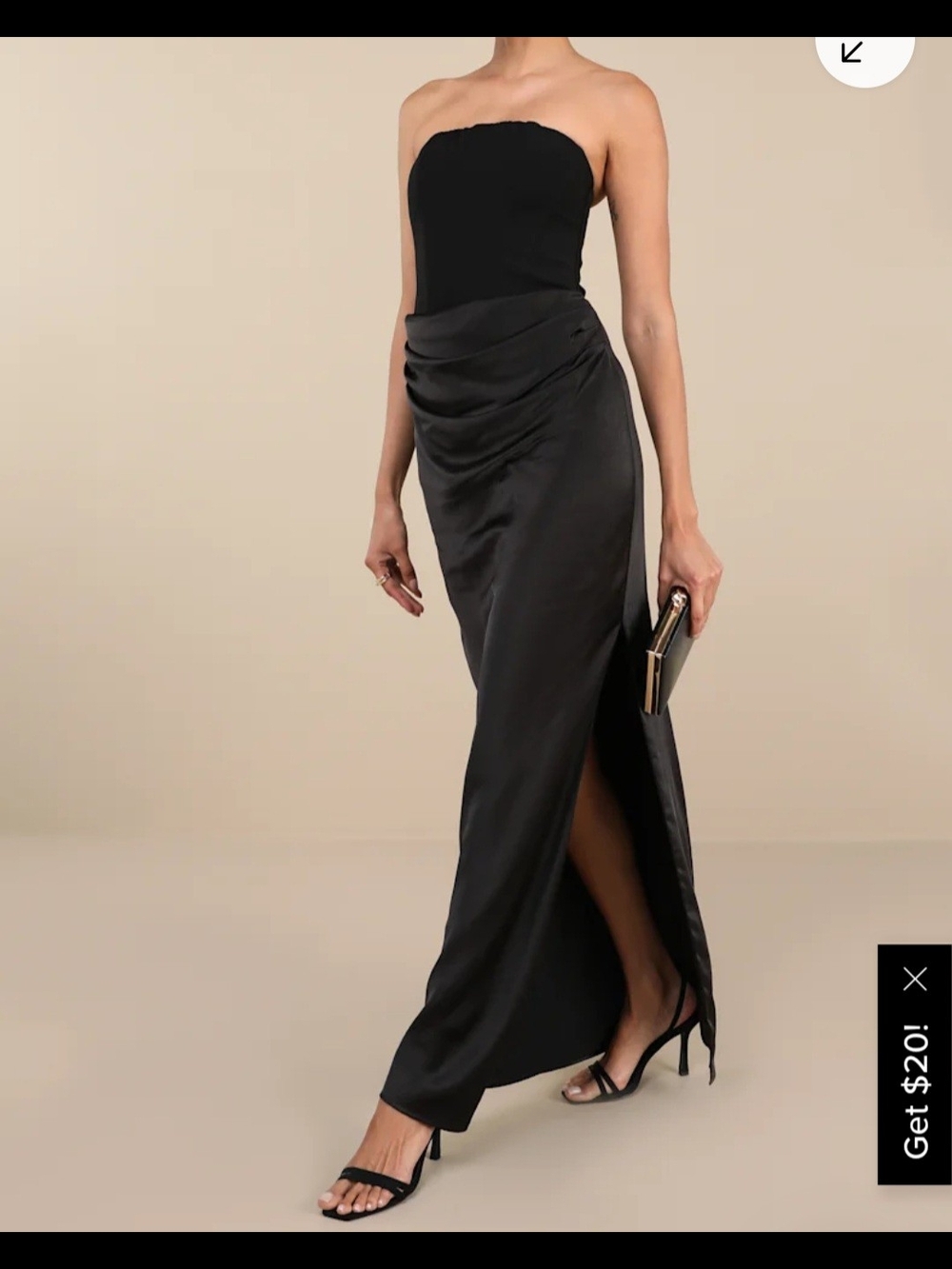 Black Strapless Dress